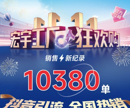 這個雙11增長標桿！宏宇陶瓷工廠狂歡購~狂攬10380單！